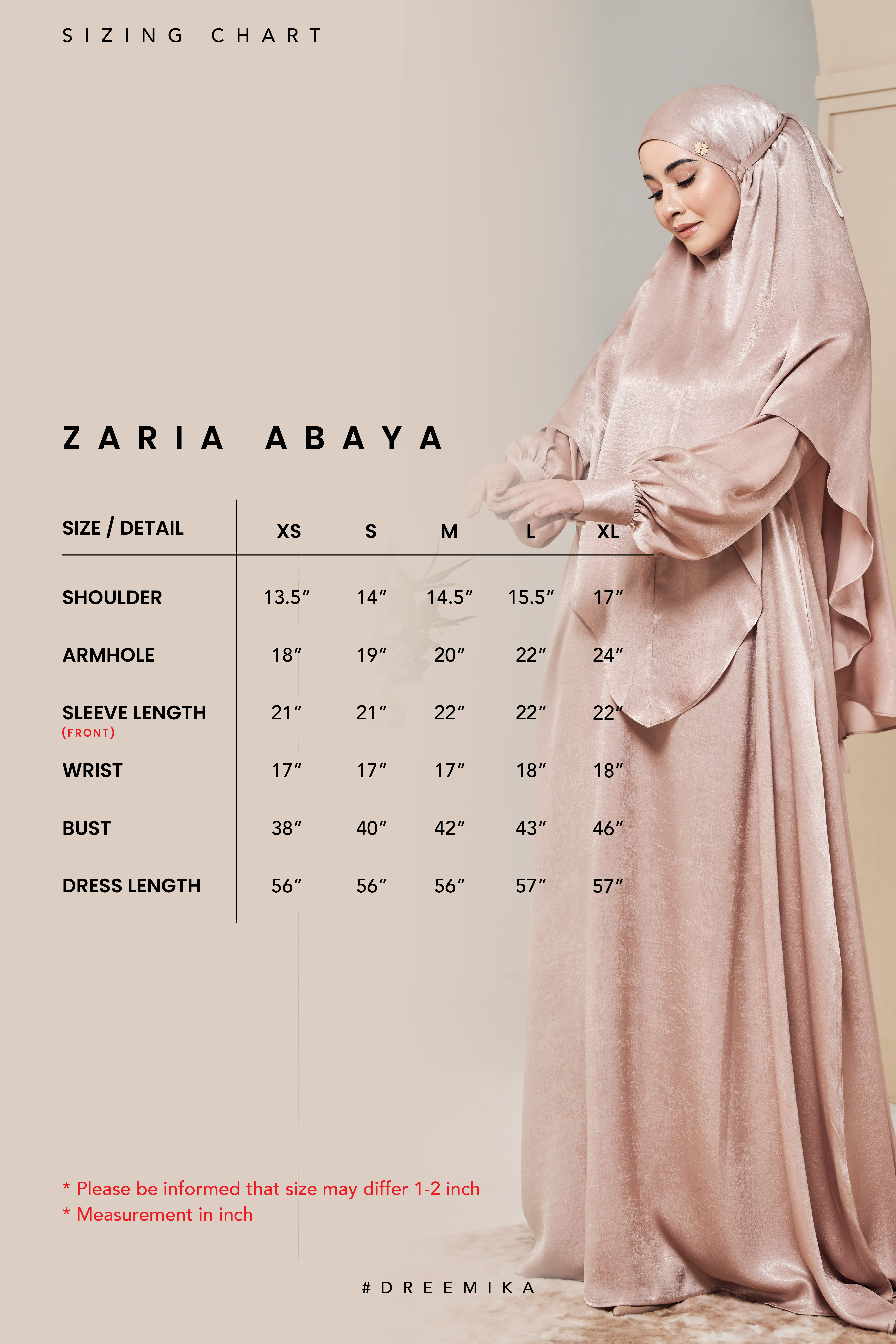 (AS-IS) ZARIA Abaya in Dusty Purple